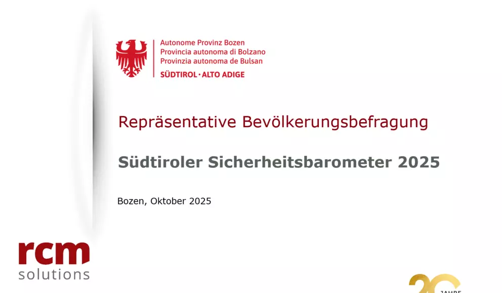 Südtiroler Sicherheitsbarometer 2025